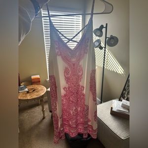 Pink and White Dress